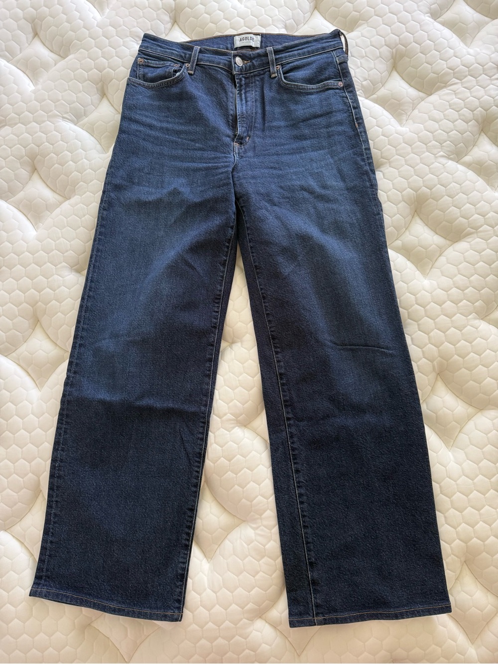 Agolde Women’s Dark Blue Wide-Leg Jeans